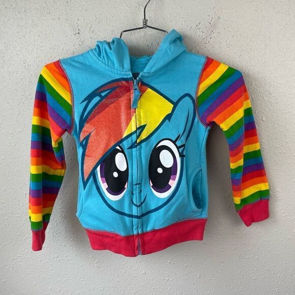 My Little Pony Throw Back Full Zip Hooded Jacket Size S - Picture 1 of 5